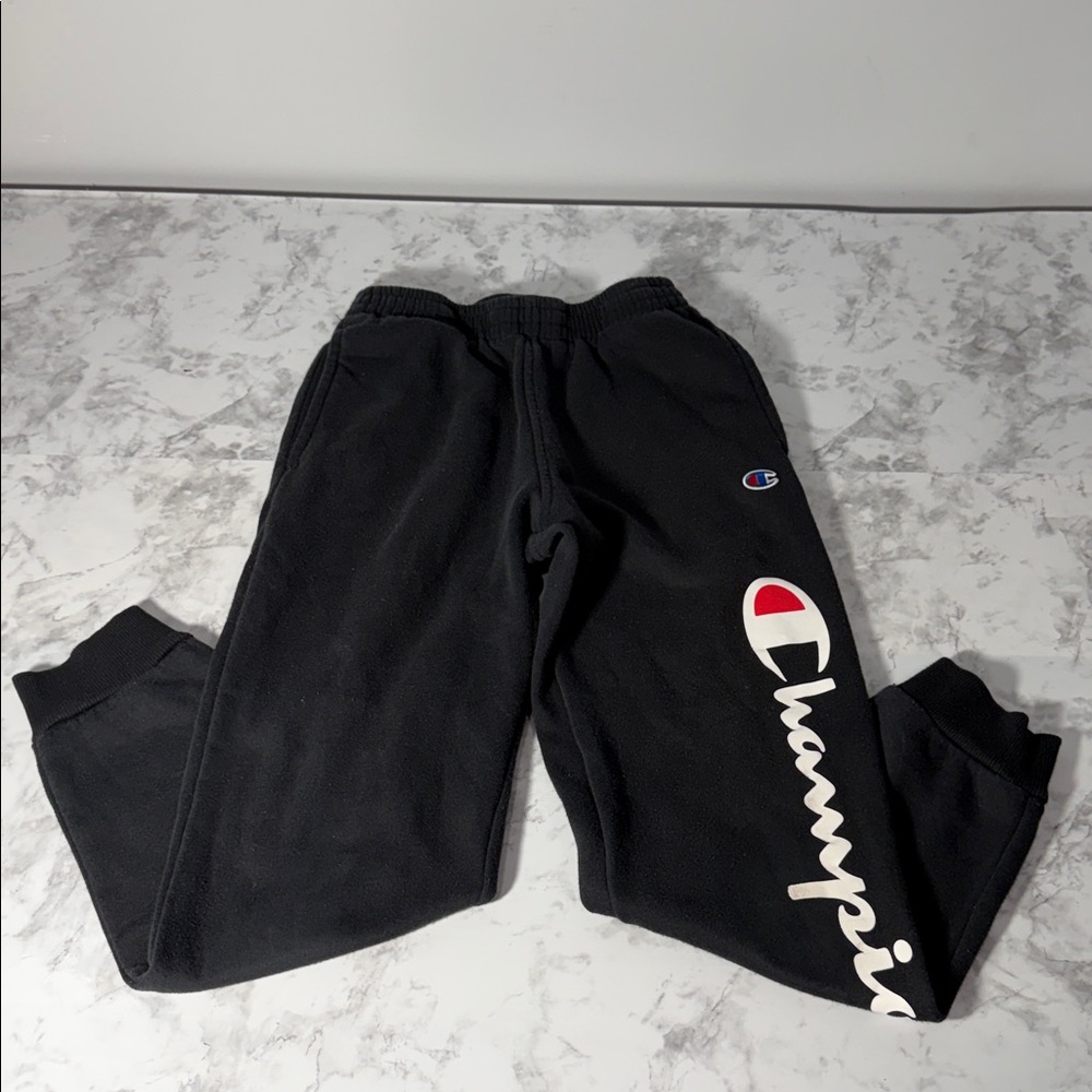 Champion Kids Black Athletic Sweatpants Size Medium